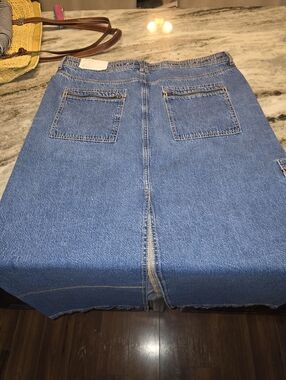 American Eagle Denim Maxi Skirt Sz16